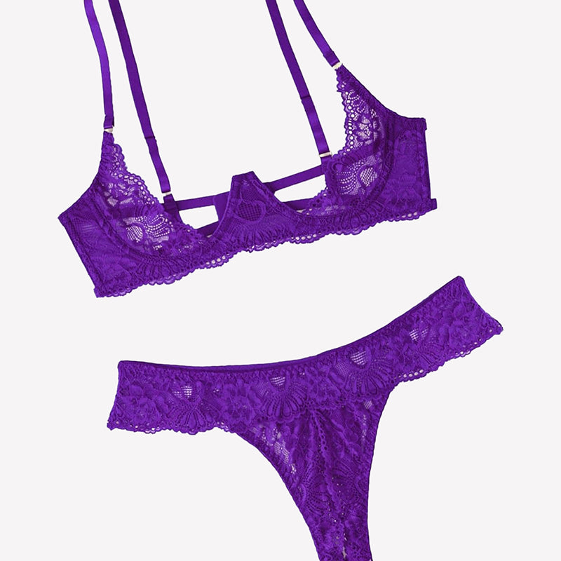 Underwire Push Up Lace Lingerie Set – Bra and Panty Set