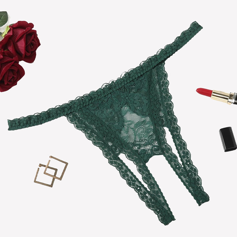 Low Rise Briefs Floral Lace Thong Panties