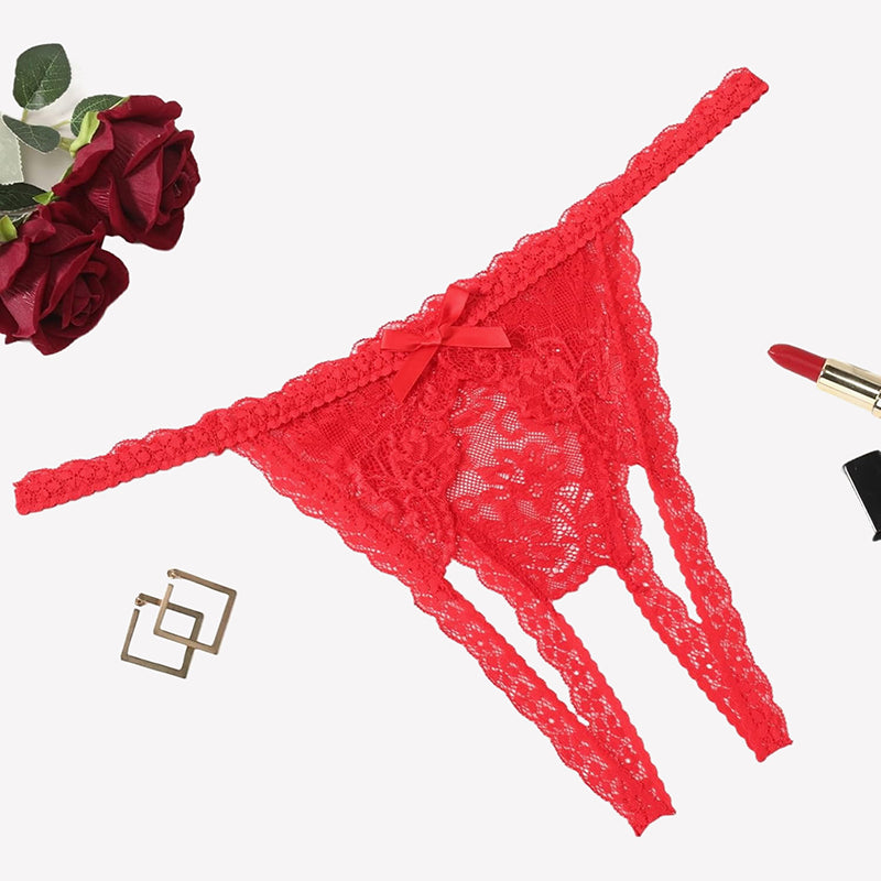 Low Rise Briefs Floral Lace Thong Panties