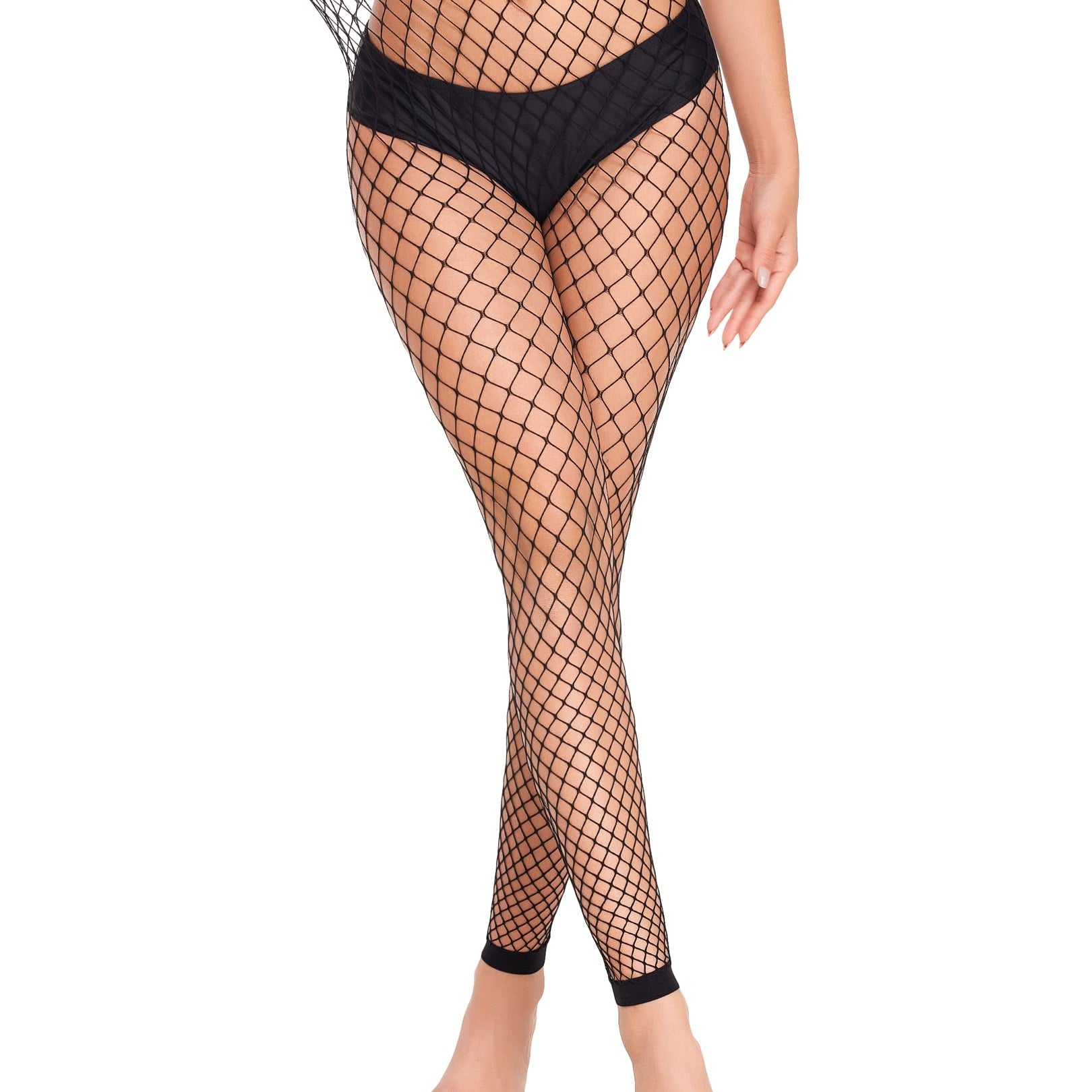 Avidlove black fishnet stockings with high waist design, perfect for any occasion