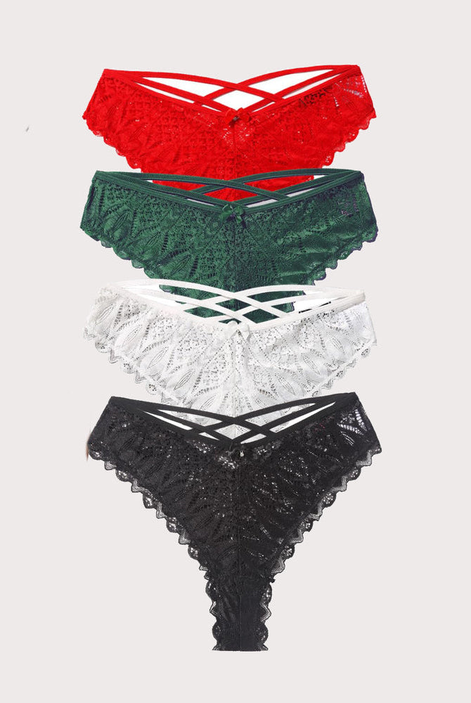 Avidlove Cheeky Panties in various colors. Lace criss-cross design, comfortable and sexy underwear.
