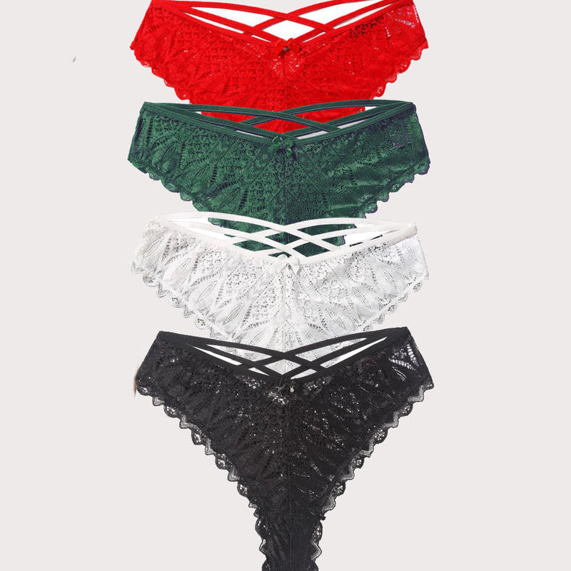 Avidlove Cheeky Panties in various colors. Lace criss-cross design, comfortable and sexy underwear.