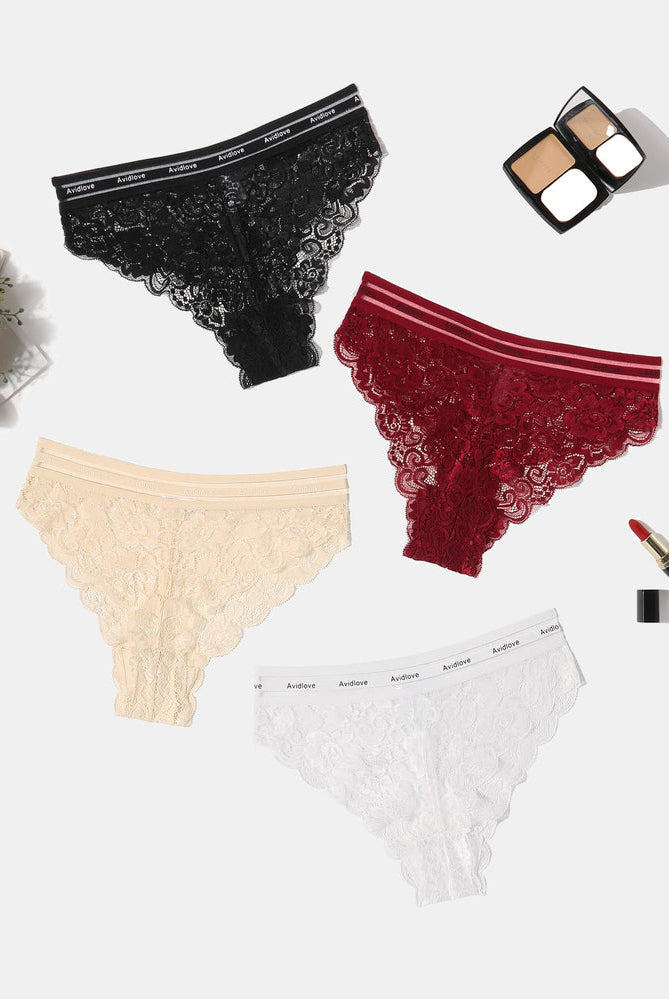 Avidlove lace hipster underwear set in multiple colors. Sexy, comfortable, and flattering.