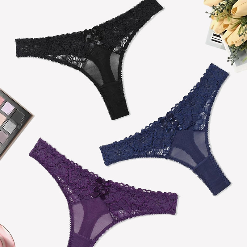 Lace Thongs Low Waist Cheeky Panties