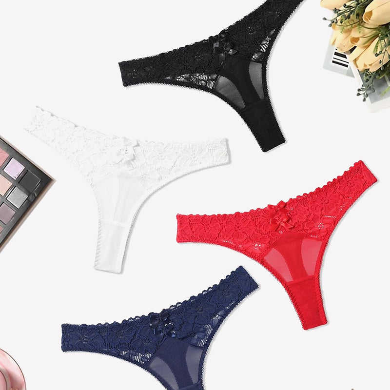 Lace Thongs Low Waist Cheeky Panties