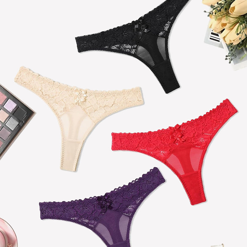 Lace Thongs Low Waist Cheeky Panties