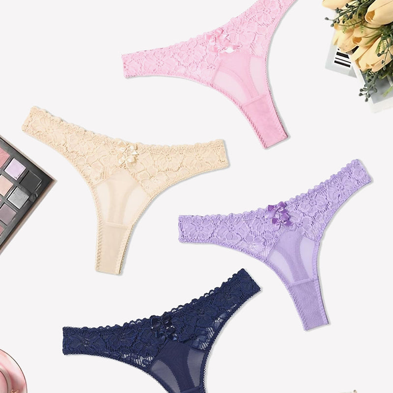 Lace Thongs Low Waist Cheeky Panties