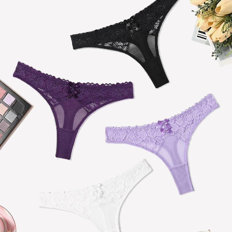 Lace Thongs Low Waist Cheeky Panties