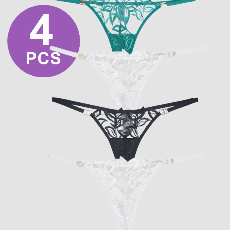 Вышитые кружевные стринги