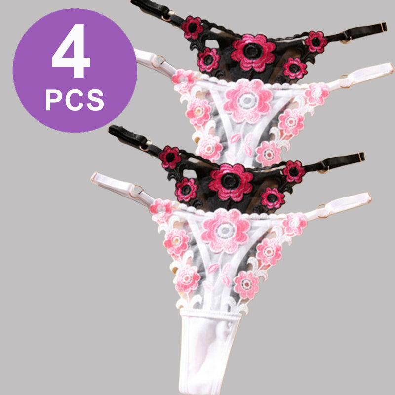 Сетчатые полые стринги