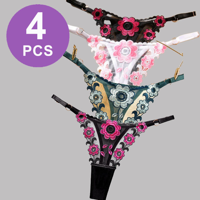 Сетчатые полые стринги