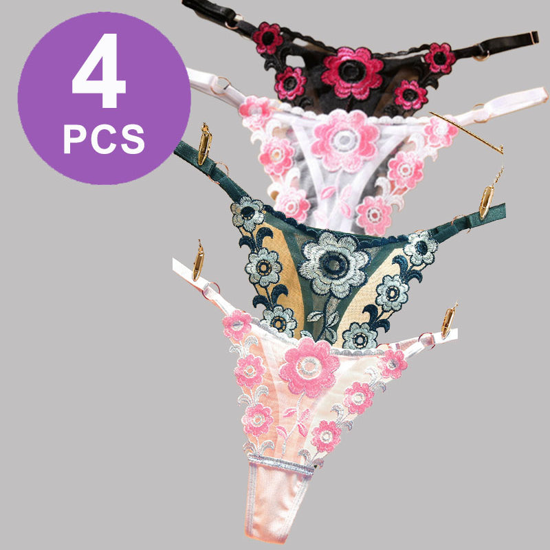 Сетчатые полые стринги