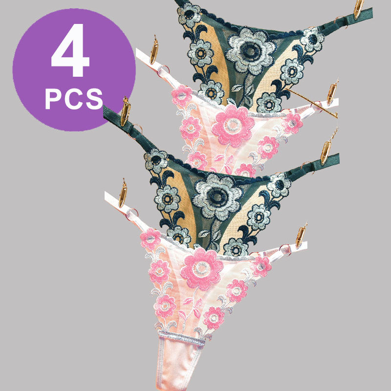 Сетчатые полые стринги