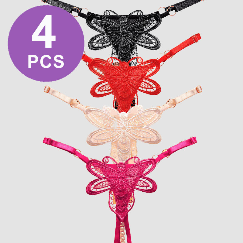 Perspective Pearl Tanga-Höschen-Set ohne Schritt