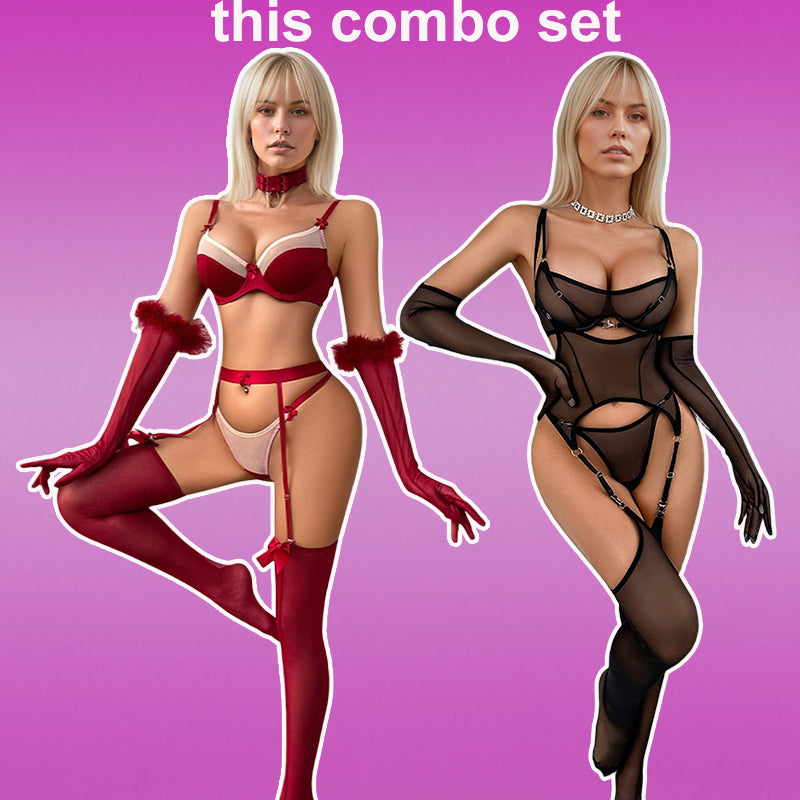 Schulterfreier, langärmliger Netz-Body