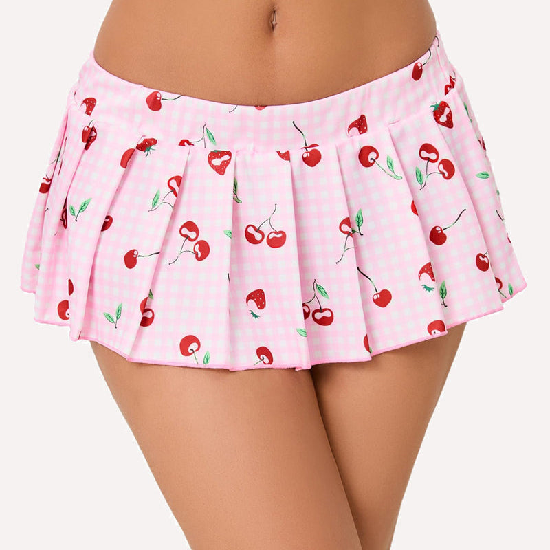 avidlove women sexy role play pleated mini skirt ruffle lingerie for schoolgirl