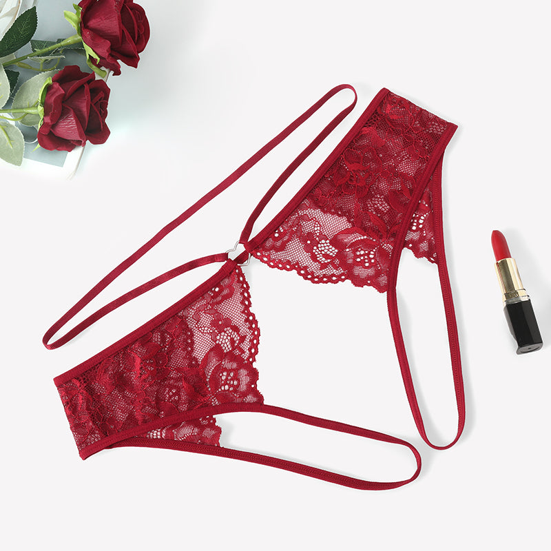 Strap Cheeky Underwear Floral Lace Panties