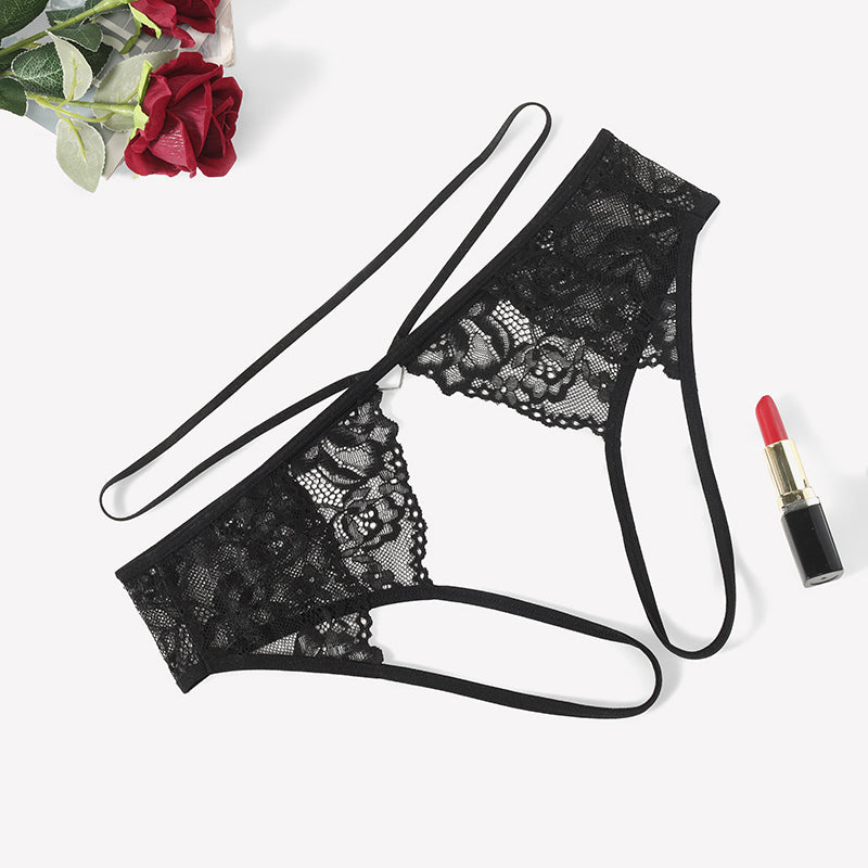 Strap Cheeky Underwear Floral Lace Panties
