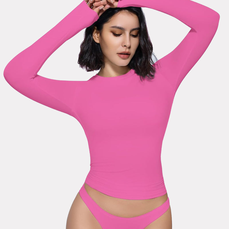 Pink Y2K top and underwear set, double-lined, lightweight and stretchy, perfect for loungewear