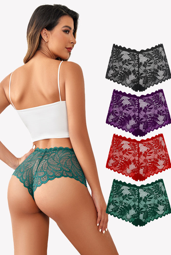 Avidlove Mid-rise Floral Lace Panties: Variety of colors, soft stretch, and delicate lace design.