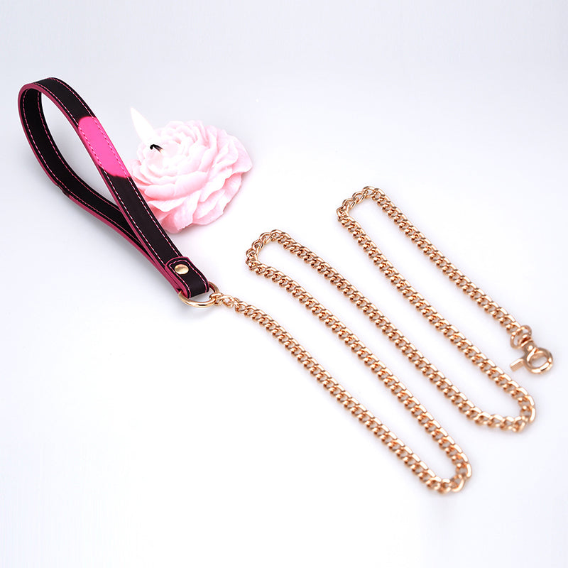 Temperature-Sensitive Color-Changing Letter Chain Leather Collars
