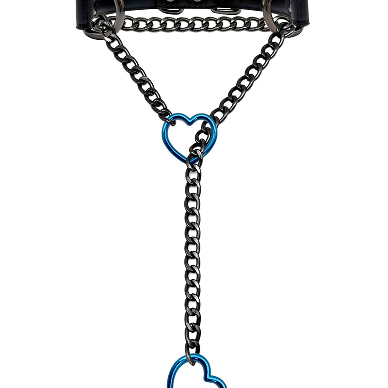 Heart Choker Collar O-ring Slip Chain