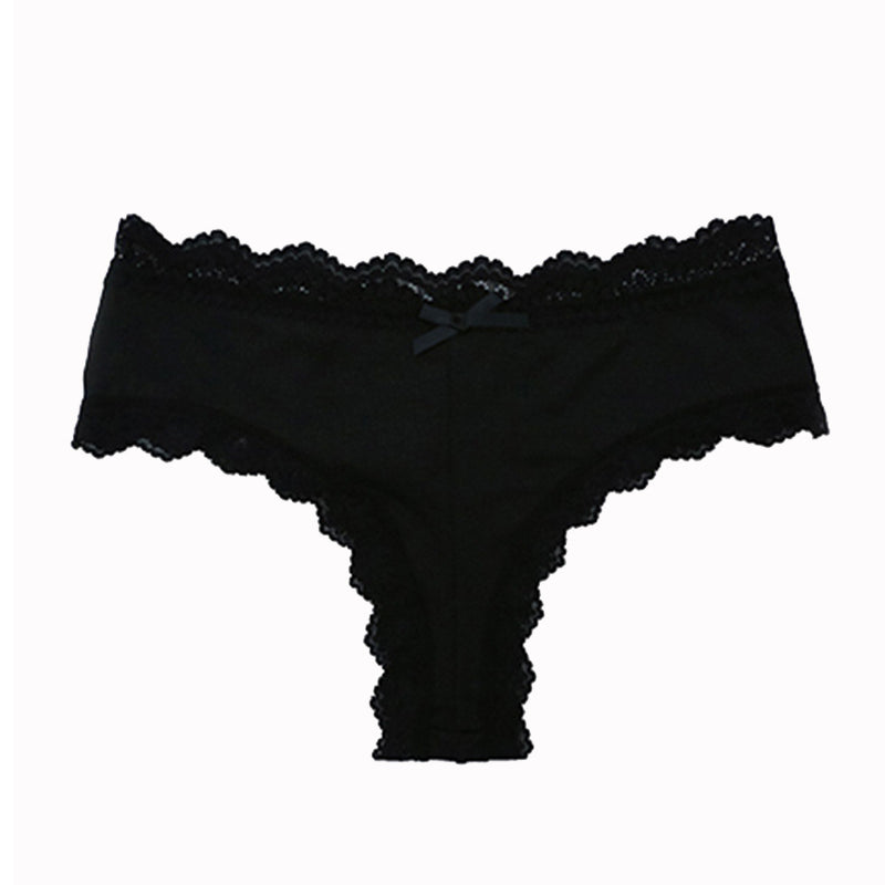 Hipster Lace Trim Seamless Panties