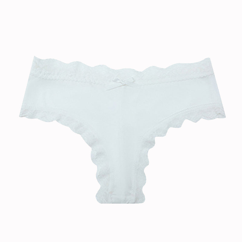 Hipster Lace Trim Seamless Panties