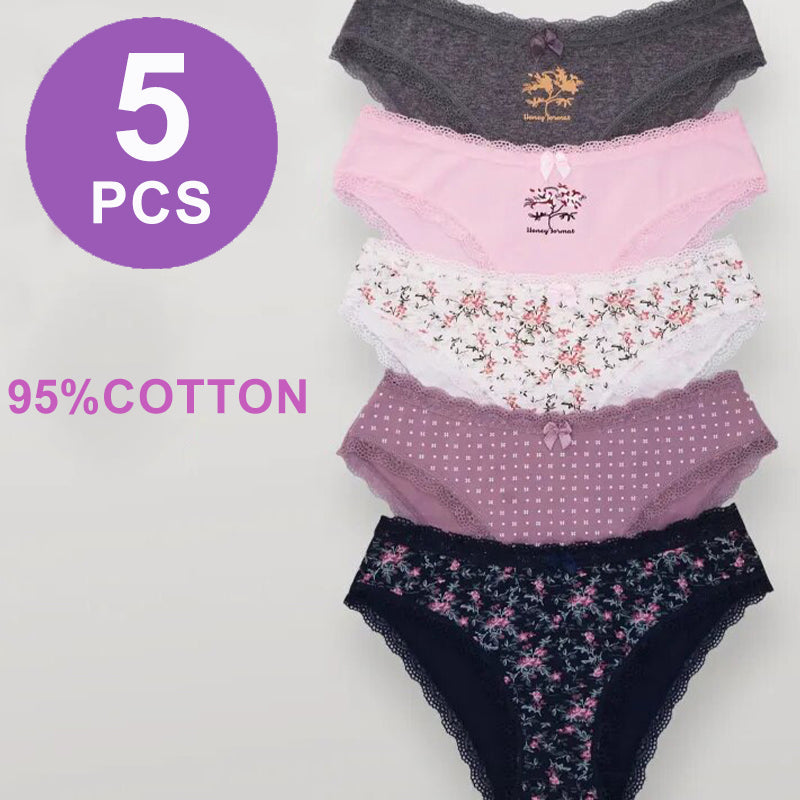 Lace print low waist Panties