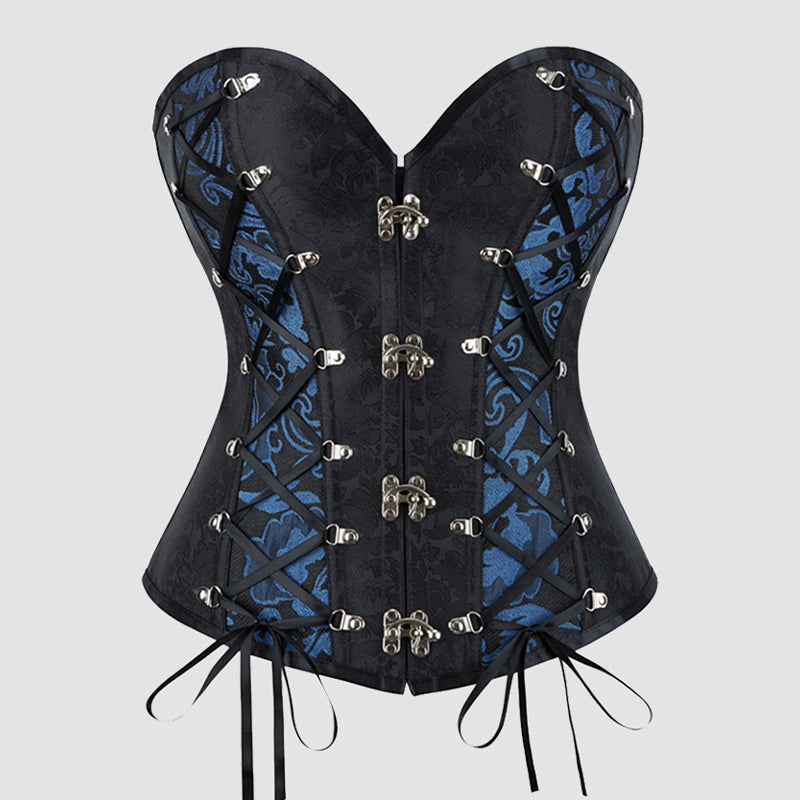 Langes Nachthemd aus Eisseide mit hohem Schlitz