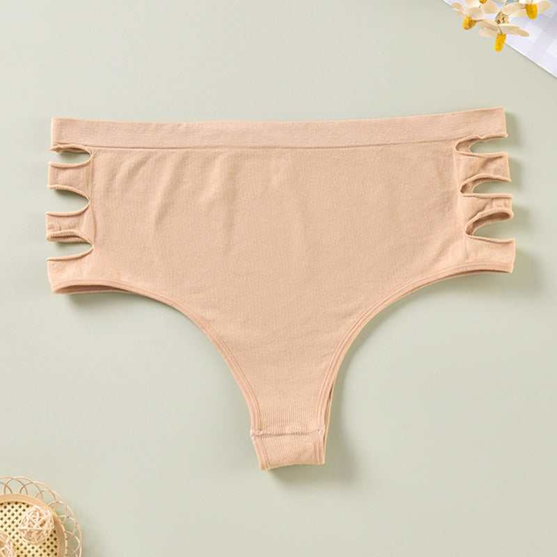 Dreiecks-Höschen mit hoher Taille in Übergröße