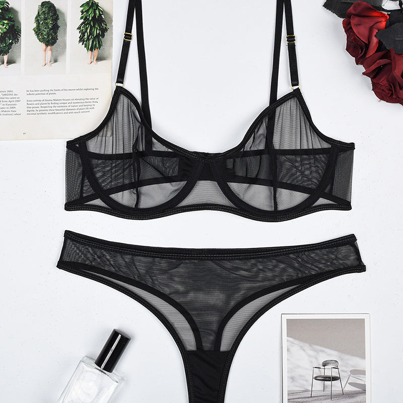 Transparente Netzunterwäsche, intimes Erotikset