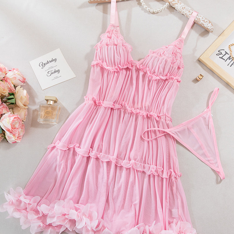Pretty Layered Babydoll Puffy Dress