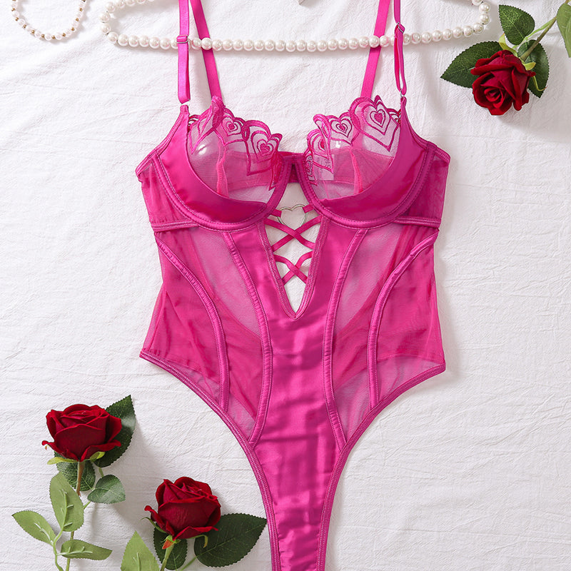 Sottoveste in pizzo floreale