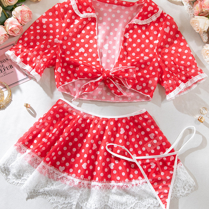 Camicia da notte lunga con spacco alto in seta ghiacciata