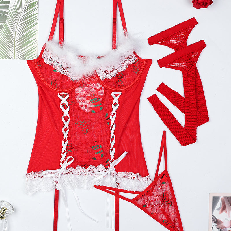 Camicia da notte lunga con spacco alto in seta ghiacciata