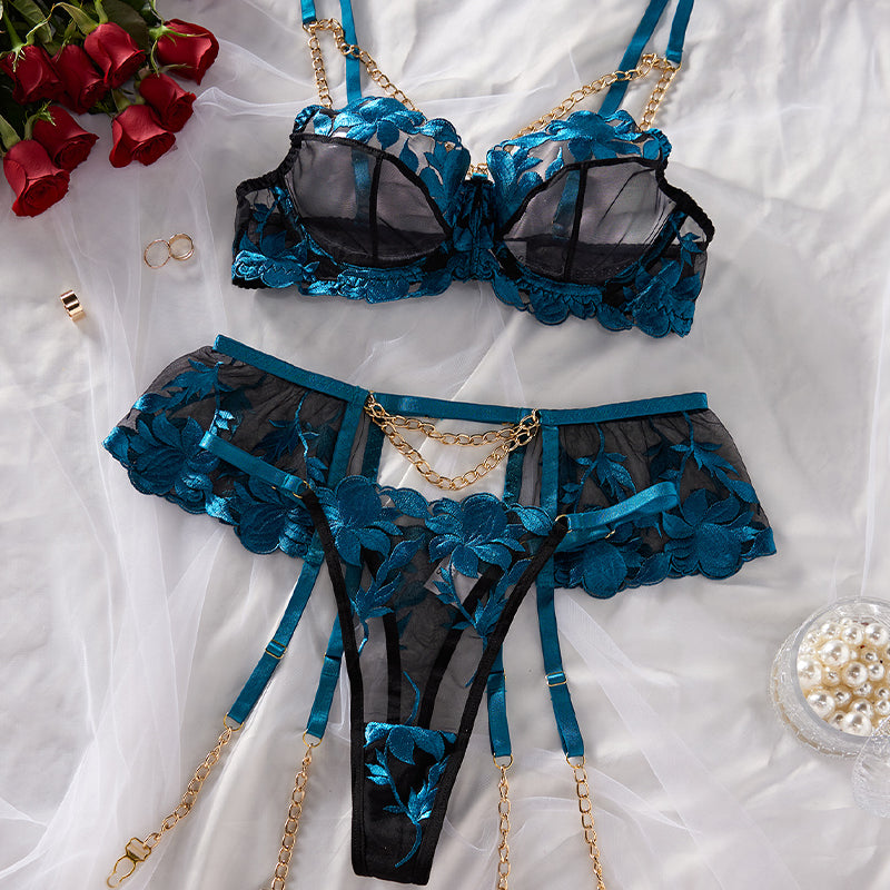 Sottoveste in pizzo floreale