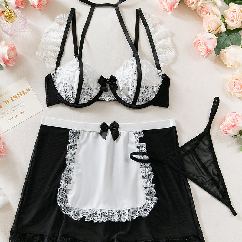 Sottoveste in pizzo floreale