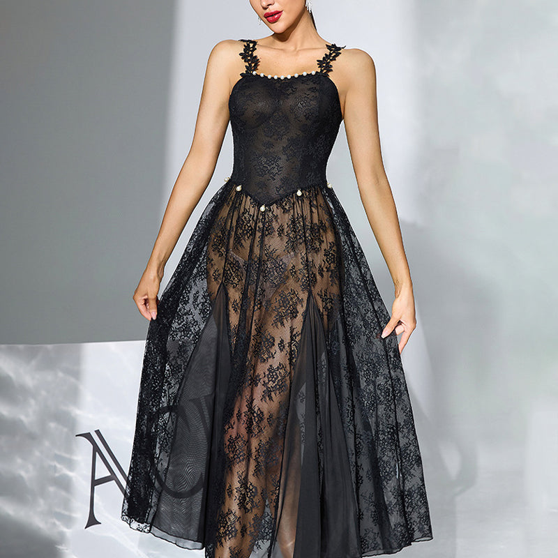 Sottoveste in pizzo floreale