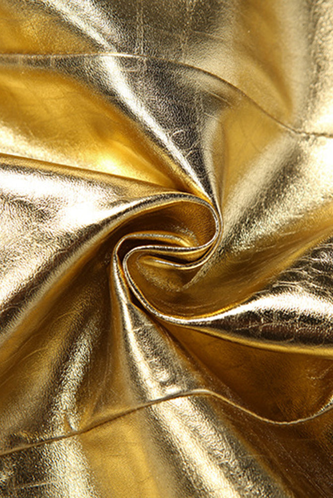Avidlove Metallic Corset Top and Mesh Draped Skirt Set