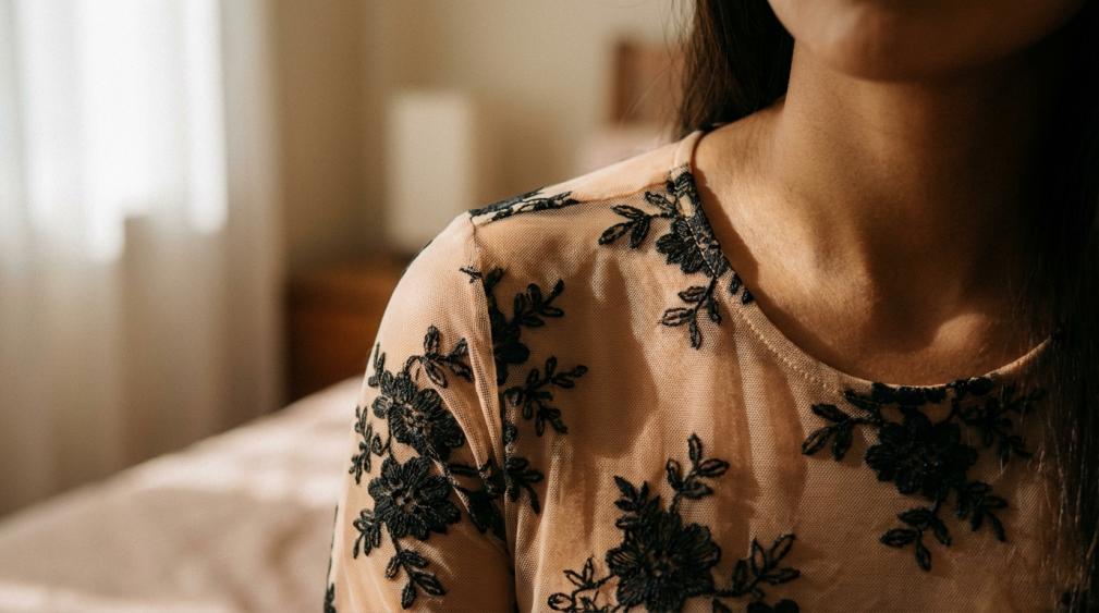 Tattoo Illusion: The Art of Embroidery on Nude Mesh