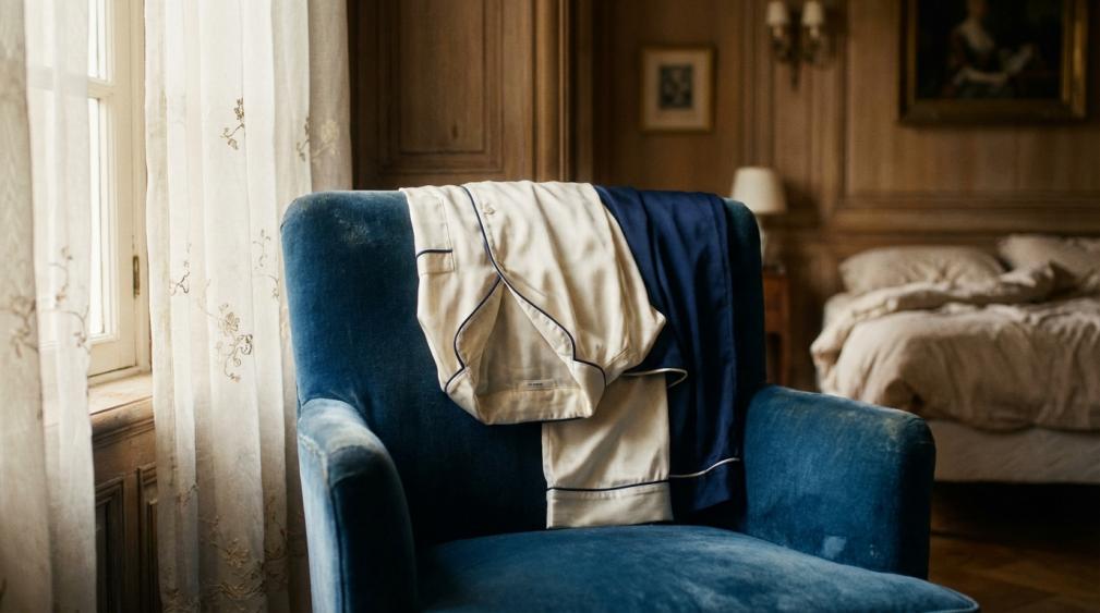 "Old Money" Sleepwear: The Timeless Trend of Silk Sets and Monograms