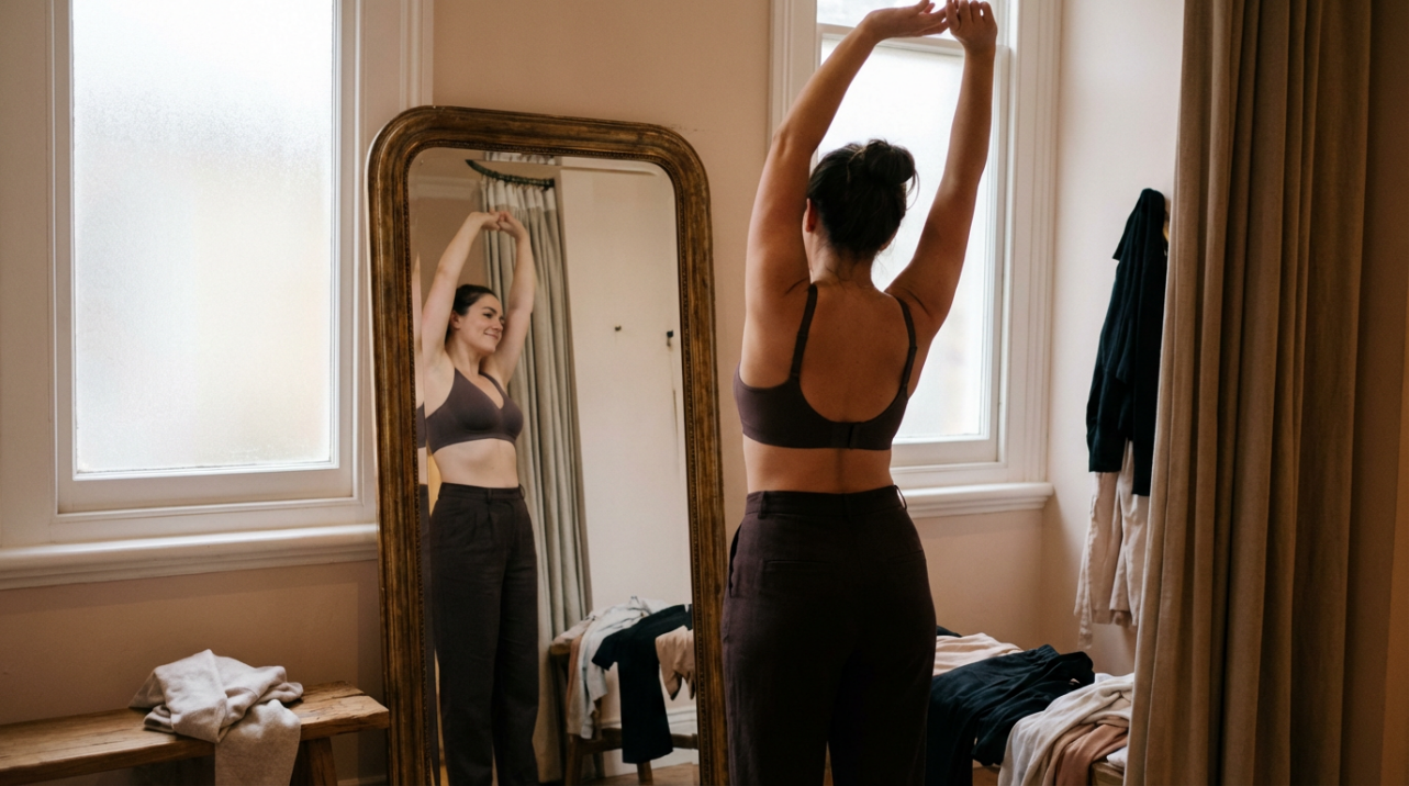Why You Should Raise Your Arms When Trying on a Bra