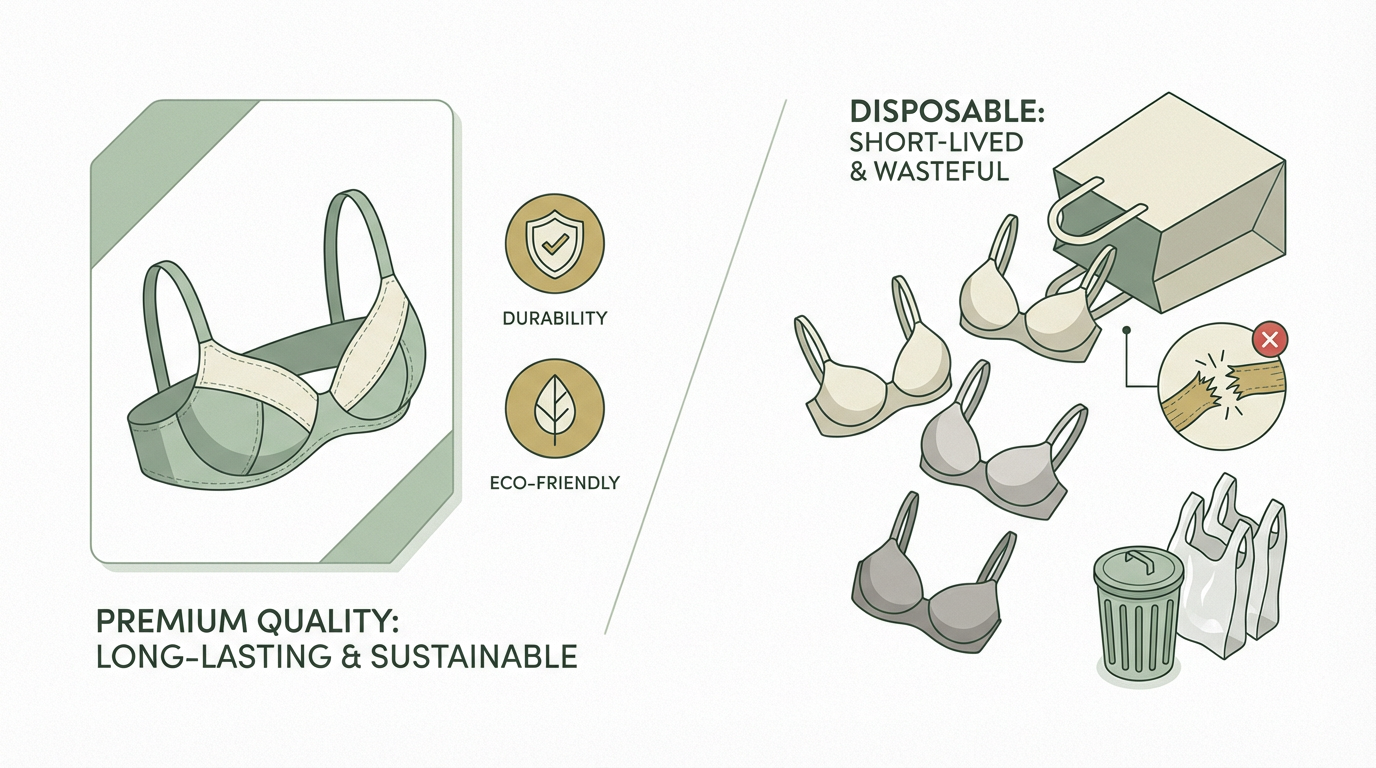 Sustainable Fashion: Why One High-Quality Bra Saves You More Money Than 10 Fast-Fashion Ones