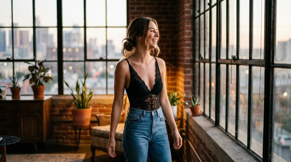 Jeans and a Lace Bodysuit: Why This Combo Is the Undefeated Friday Night Outfit