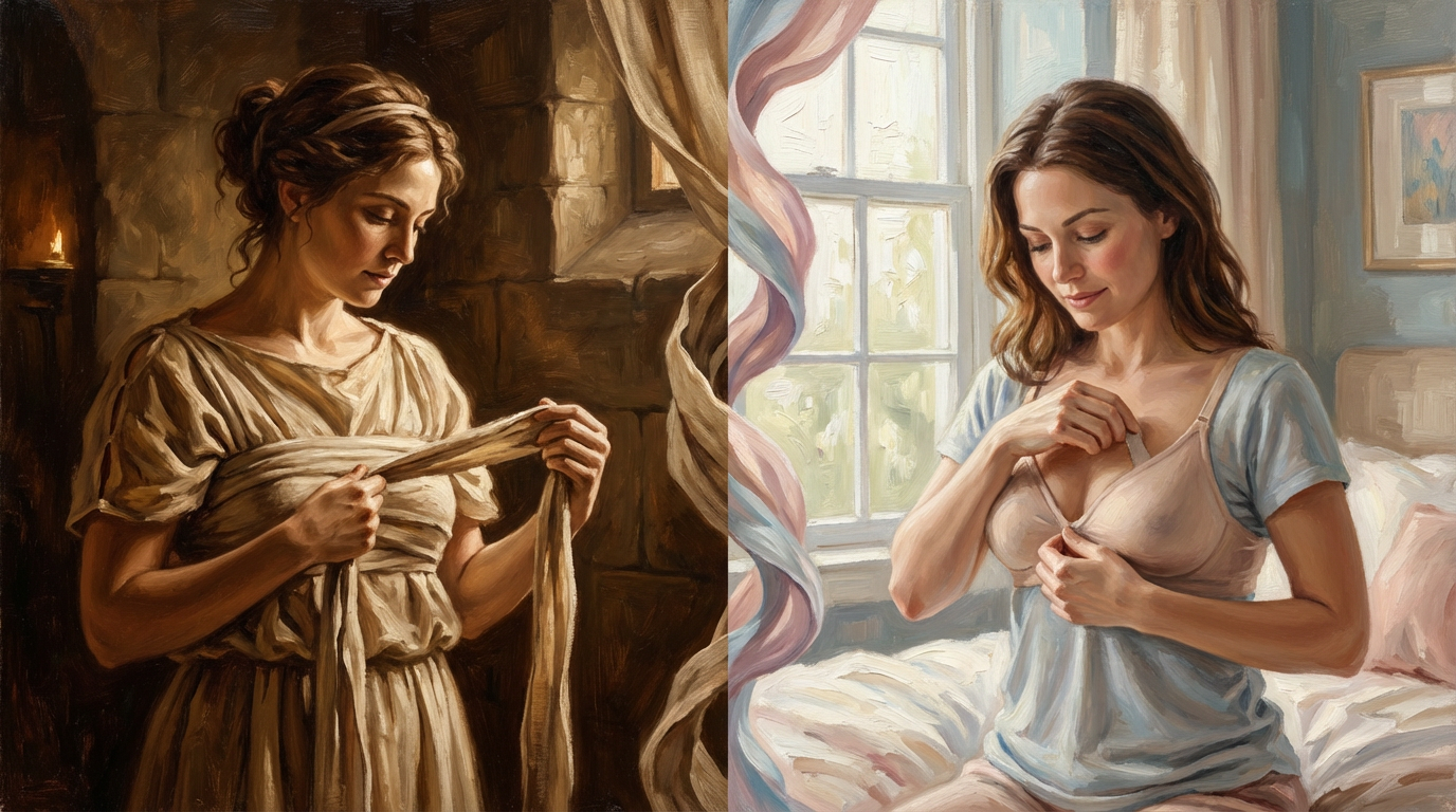 How Did Ancient Women Keep Lingerie in Place Before Modern Stretch Fabrics Existed?