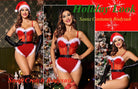 avidlove lingerie for women snap crotch bodysuit santa costumes deep v boudior outfits with underwire and belt