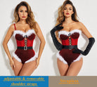 avidlove lingerie for women snap crotch bodysuit santa costumes deep v boudior outfits with underwire and belt