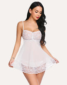 avidlove lace babydoll lingerie sexy mini chemise mesh wedding nightie bridal nightdress