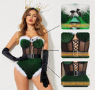 avidlove lingerie for women snap crotch bodysuit santa costumes deep v boudior outfits with underwire and belt